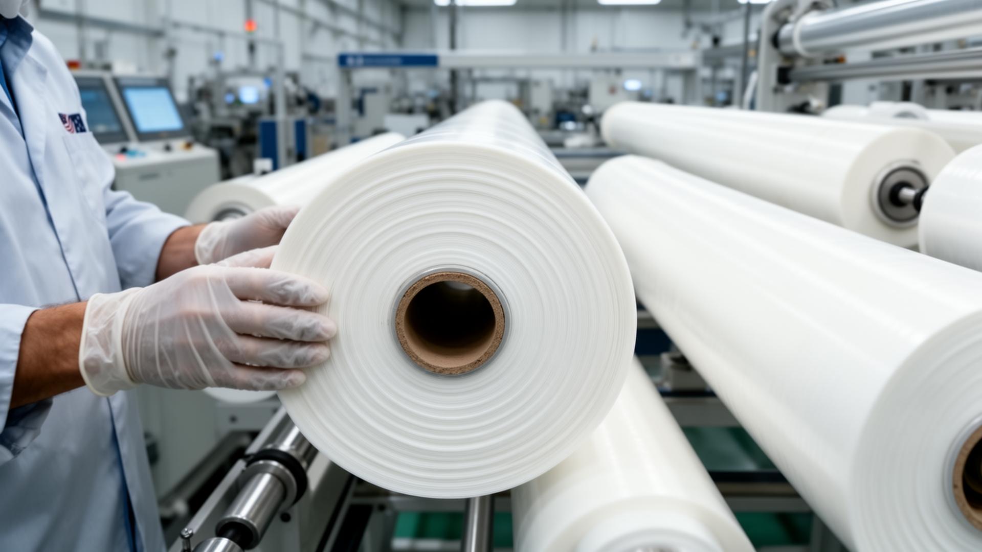 Membrane element manufacturing line at a Wave Cyber US facility.